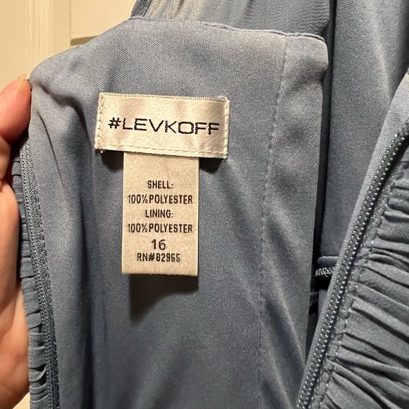 Levkoff size 16 blue grey bridesmaids dress in good condition. Worn once. - Picture 10 of 15
